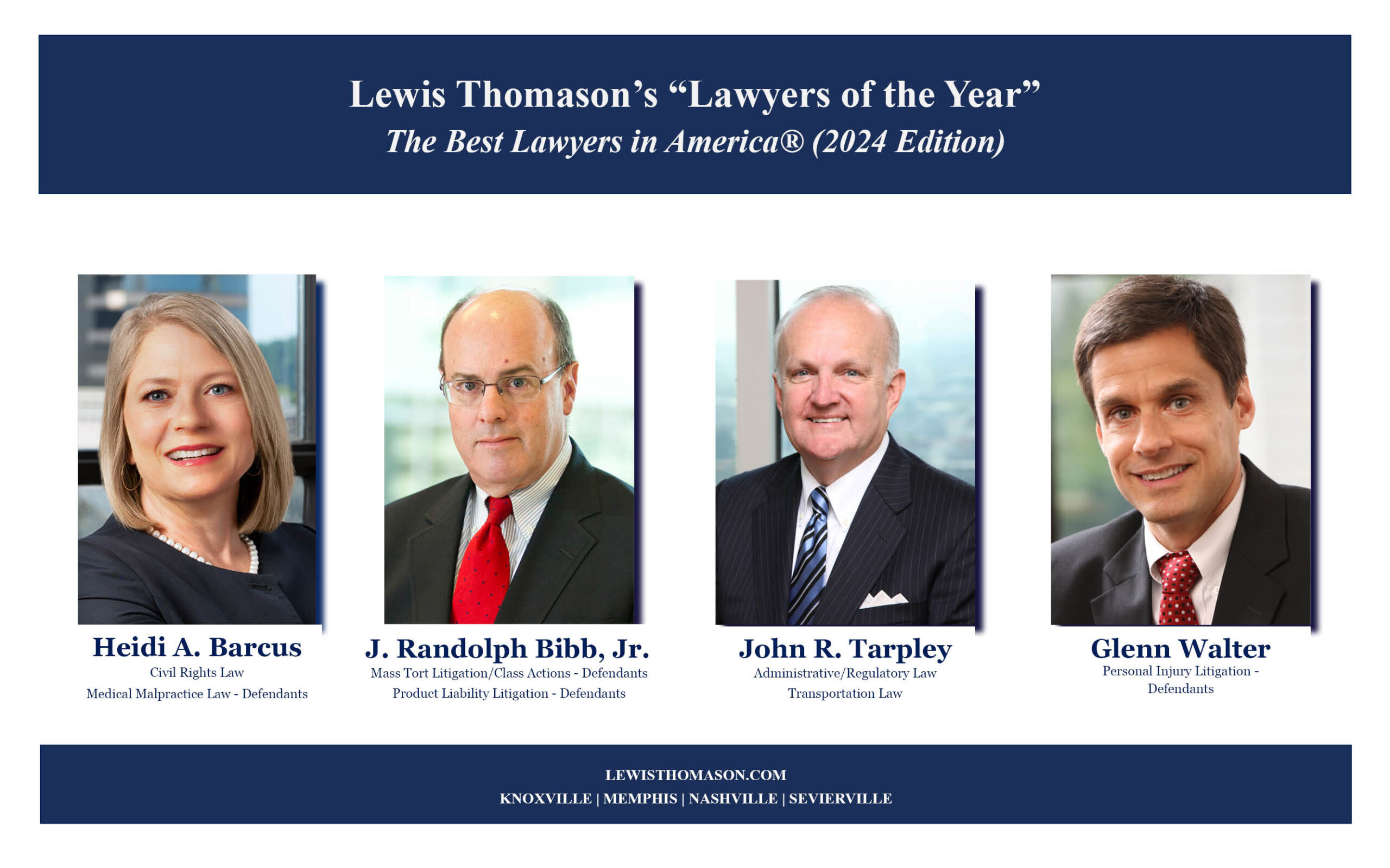 LEWIS THOMASON'S 2024 BEST LAWYERS® "LAWYERS OF THE YEAR" Lewis Thomason
